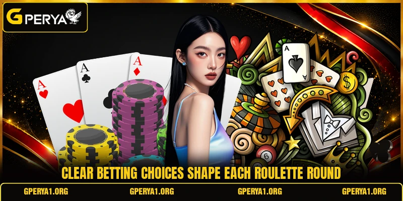 Clear betting choices shape each roulette round