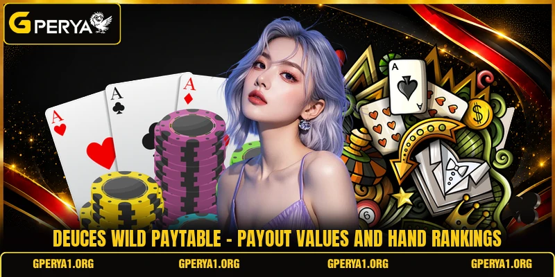 Deuces Wild Paytable - Payout Values And Hand Rankings