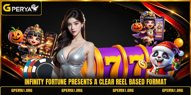 Infinity Fortune presents a clear reel based format