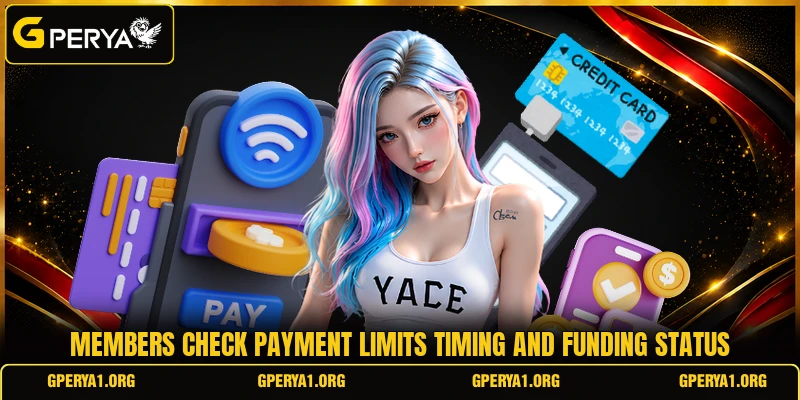Members check payment limits timing and funding status Members check payment limits timing and funding status