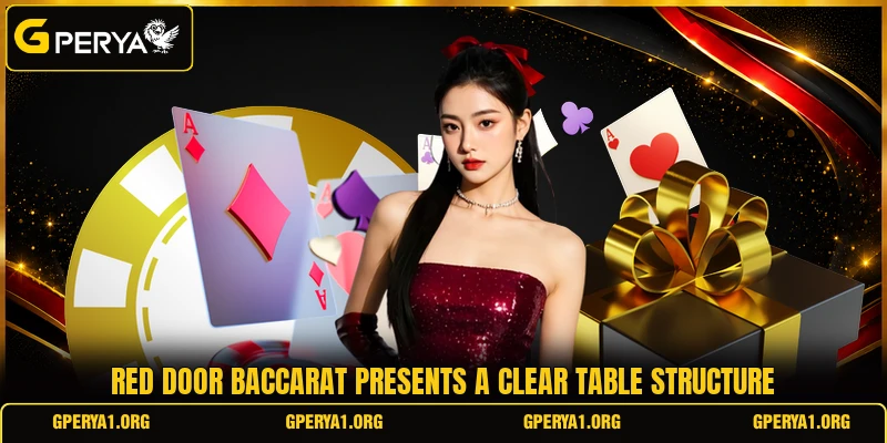 Red Door Baccarat presents a clear table structure