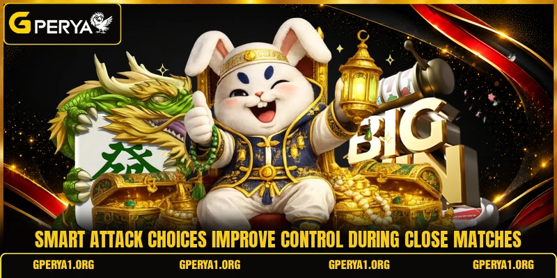 Smart attack choices improve control during close matches
